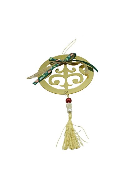 Rao Ornament Brad, Rotund, Auriu, Lucios, 15*26cm, Acril, Interior/ Exterior