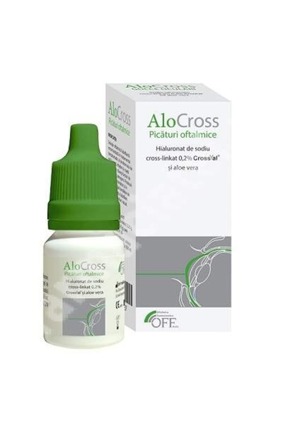 off italia Solutie oftalmica lubrifianta AloCross, 8 ml,