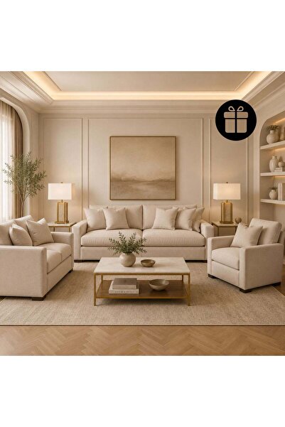 Ashley Furniture طقم أريكة كالدن مع مصباحين مجانيين من نوع ترافرو