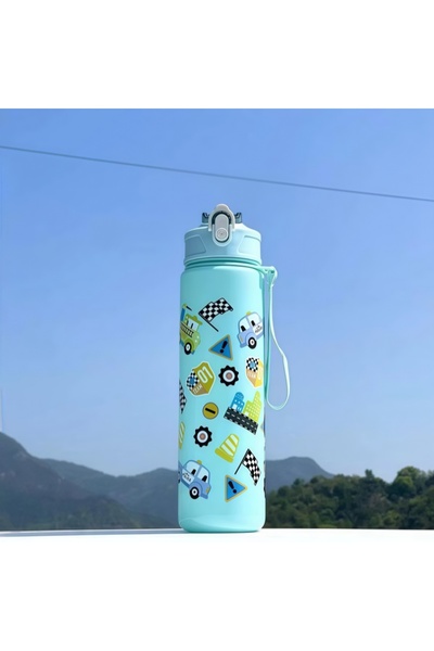 Choice8 750ml green car 750ml Dinosaur Water Bottle For Kids Water Sippy Cup ...