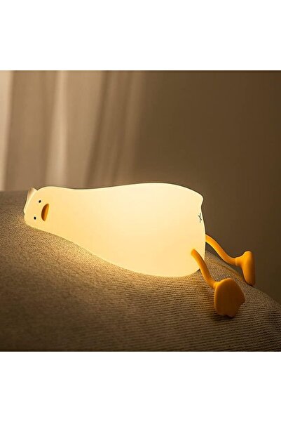STARSTAR Silicone Night Light for Children, Duck LED Bedside Lamp USB Chargin...