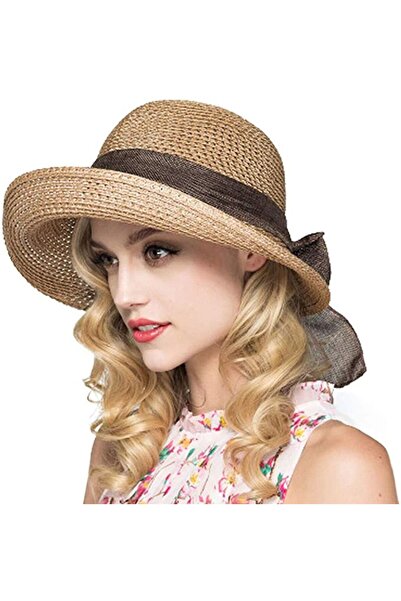 STARSTAR Women's sun hats, straw hats, summer hats, foldable straw hats, UV-p...