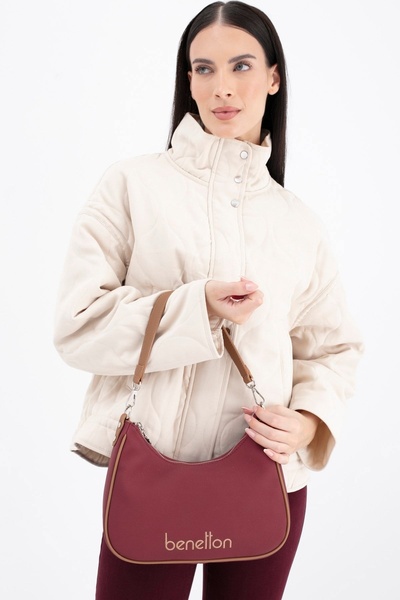 Benetton Kadın Çanta BNT_1690 Bordo-Camel