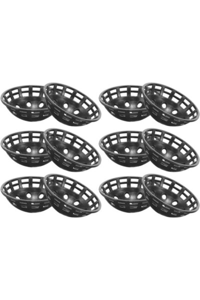 STARSTAR 12 pieces black PP mesh mats for planters, flower pot accessories, p...