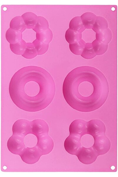 STARSTAR 2 Pcs Flower-Shaped Silicone Donut Molds, Heat-Resistant Non-Stick B...