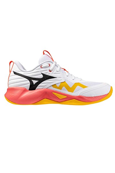 MIZUNO Ghete de volei Wave Momentum Pro-Alb/Coral-45