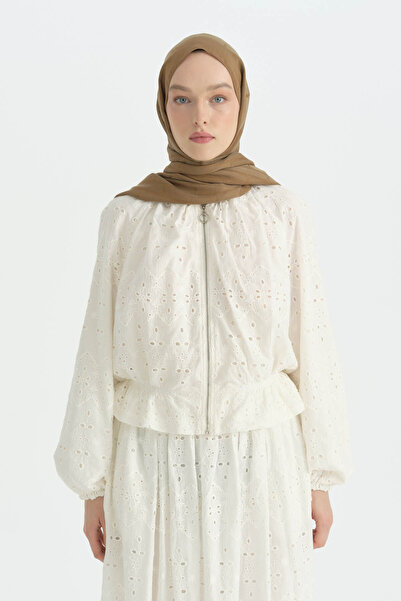 Nihan Cotton Naia Blend Natural Shawl - Camel