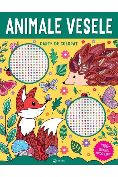 Kreativ Animale vesele. Carte de colorat