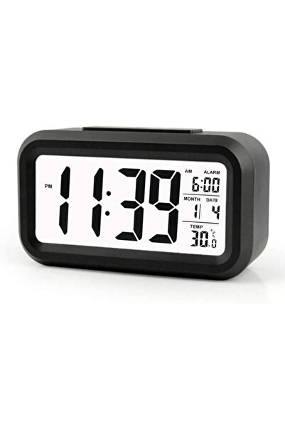 STARSTAR Battery Wireless Digital Alarm Clock Date Temperature Display Smart ...