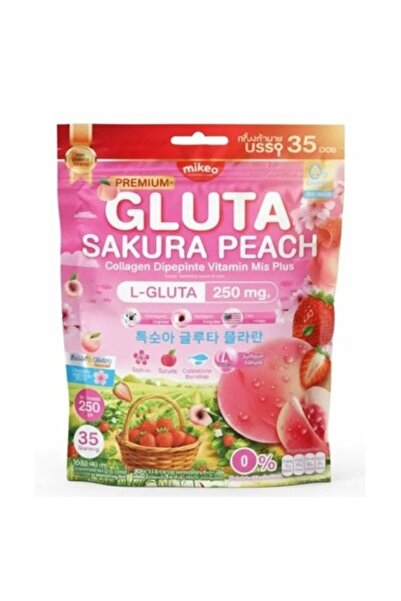 mikeonscosmetics Mikeo Gluta Sakura Peach Collagen Dipeptide Vitamin Mix Plus...