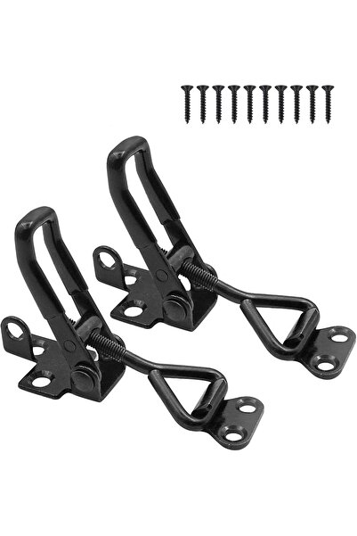 STARSTAR 2-Pack Adjustable Black Toggle Locks, Heavy-Duty Toggle Latch and Qu...