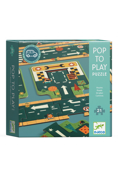 djeco Puzzle Pop: Joacă-te pe drumuri