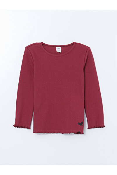 LC Waikiki Tricou de fete cu guler rotund, mânecă lungă, imprimat