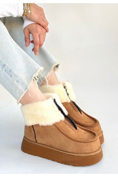 ALFA AKSESUAR 03 Zinya Tan Suede Boots