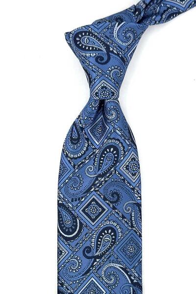 Kravatkolik Blue Shawl Pattern Handkerchief Classic Tie Kk13903