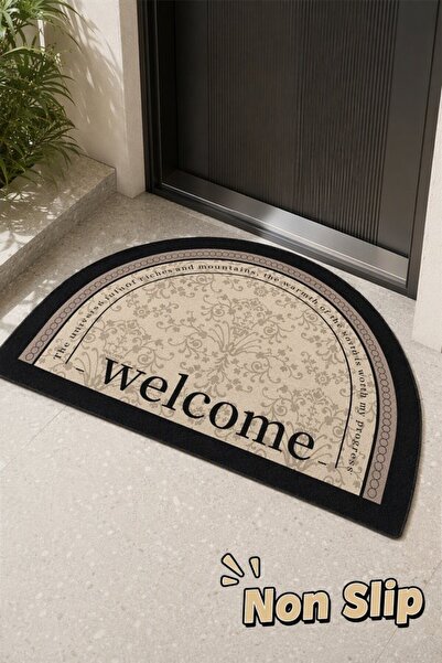 Generic 1 Pc Pvc Leather Non Slip Waterproof Door Mat Rubber Backing 50 80 Cm...