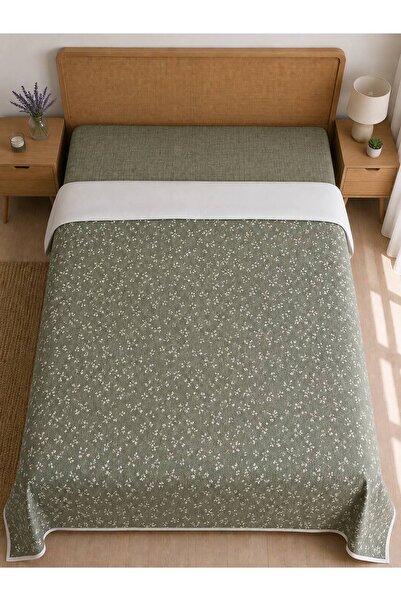ŞENER HOME لافينيا مطبوعة بنمط زهور مقاس 200x240 سم. سرير مزدوج (بالت) مفرد