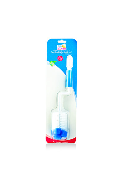 Baby Zone Bottle and Nipple Cleaning Brush with Sponge Head and Rotation - 1 ...