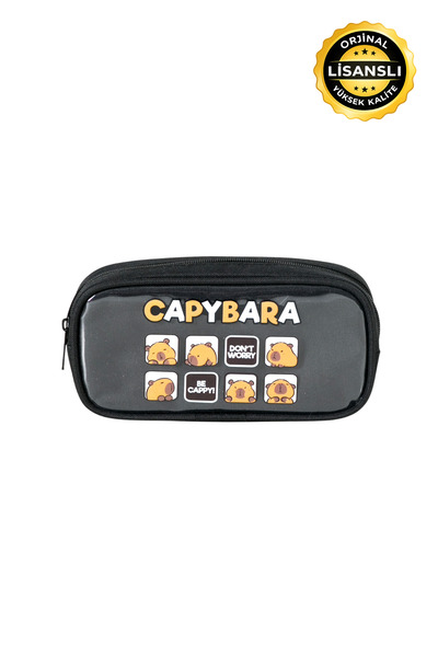 capybara Trusa originală pentru creioane, licențiată – Cu fermoar, din materi...