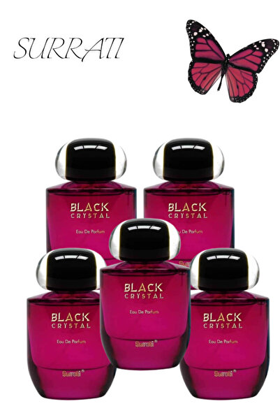 Surrati 5 قطع من العطر الكريستالي الأسود 100 مل