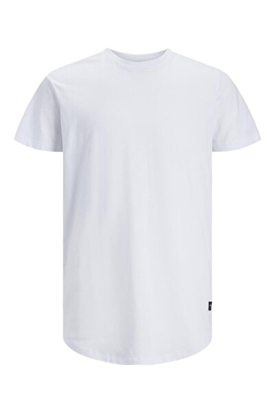 Jack & Jones Μπλούζα κοντομάνικη ανδρική "Casual" λευκή- Οργανικό βαμβάκι