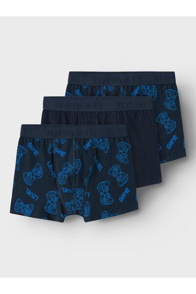Name it Σετ Boxer 3τμχ "Level game" μπλε
