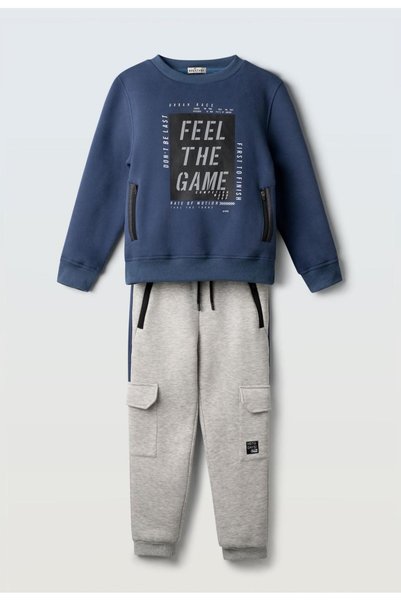 hashtag Σετ φόρμας αγόρι 267702 "Feel The Game" μπλε