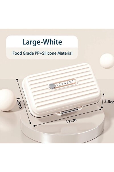 STARSTAR Travel Medicine Box (White) - Small Medicine Holder, 7 Compartments ...