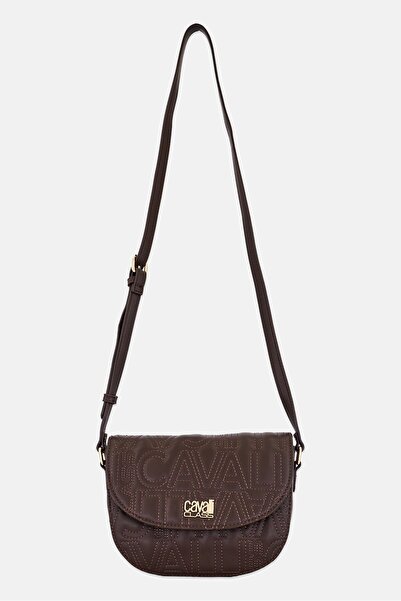 Cavalli Class Women Brand Logo Cross Body Bag, Brown