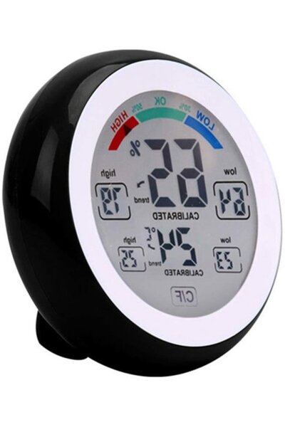 STARSTAR Wireless Digital Touchscreen Weather Station, Round LCD Display Ther...