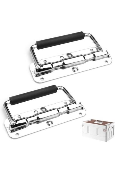 Morvena Picks Mânere pliabile 110 mm - Mânere cu arc pentru cutii - Oțel inox...