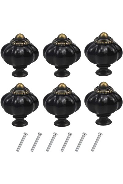 STARSTAR Vintage Pumpkin Cabinet Knobs - Antique Drawer Knobs - Decorative Ha...