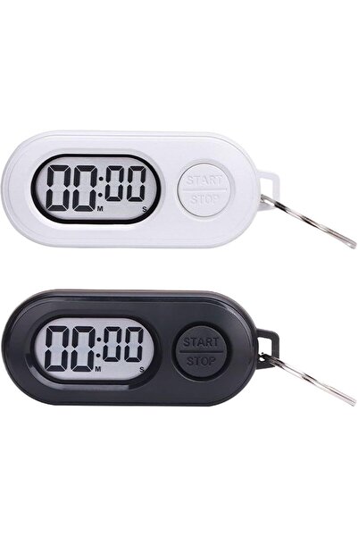 STARSTAR Two-piece clock set with keychain, 6.4 x 2.7 x 1.2 cm, Portable digi...