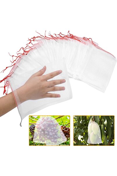 STARSTAR 50 Fruit Protector Bags, 20x25cm Fruit Mesh Bags, Insect and Bird Ne...