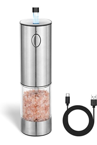 STARSTAR Electric pepper grinder, one-handed operation, adjustable coarseness...
