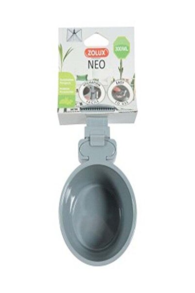 Zolux NEO Rodent Cage Plastic Feeder - Grey 300ml