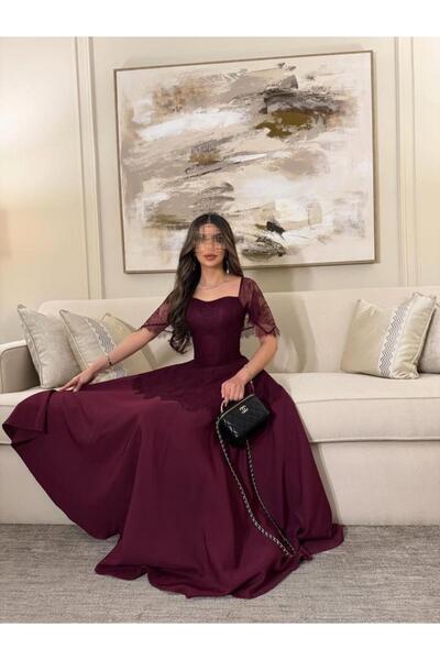 Meryl Soft Dress Burgundy