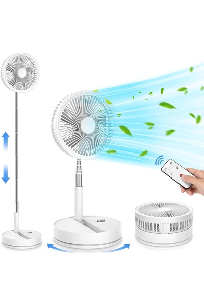 Generic Brand Ventilator pe picior pliabil , 8000mAh, 4 viteze, 40-105cm