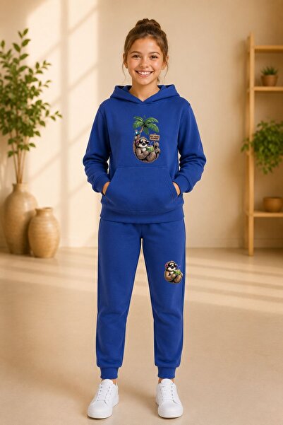 armicem Armikids New Season Printed Hooded Kangaroo Pocket Set