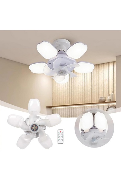 Generic Brand Ventilator tavan 50W, 5 pale - 6 viteze, telecomanda