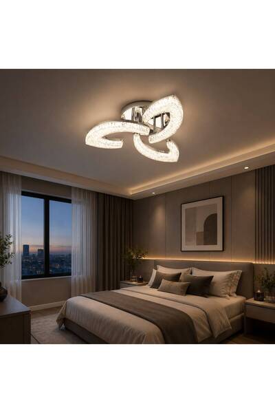 RFAN LED Chandelier RFAN, Model K2558/3, with Remote Control, 3 Light Types, ...
