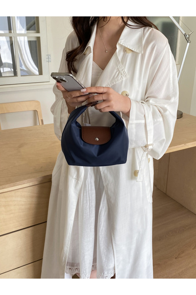 Take Two By Styli Solid Handbag with Flap Detail