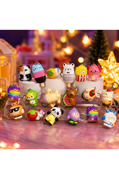 Kuzey 14 Pieces Vip New Squishy Full Mini Set Christmas Gifts Different Model...