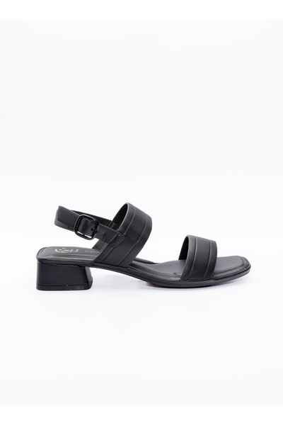 BATA Minimal Block‑Heel Strap Sandals