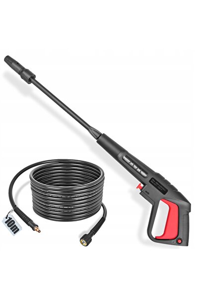 Techkar Pistol cu duză lance reglabilă + Furtun 10m pentru BLACK DECKER BOSCH...