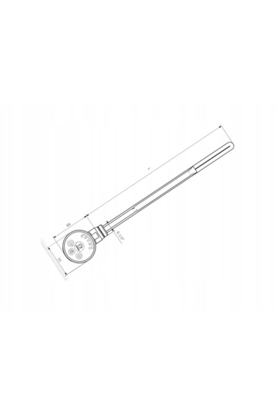 NO BRAND Radiator electric 1/2' Terma Meg crom 800W