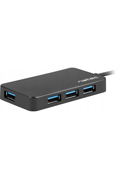 Natec Hub USB NHU-1342 4x USB 3.0 5Gb/s Negru Laptop PC