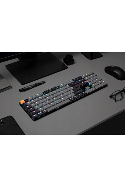 Keychron K5X-H4 Comutator Banana Full Size RGB Hot-Swap Negru