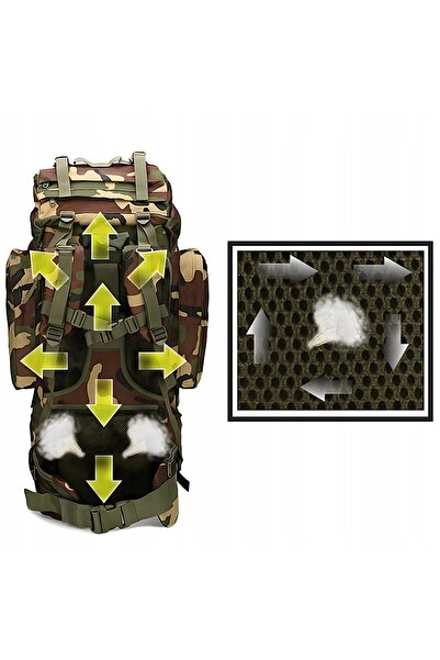 NO BRAND Rucsac turistic tactic militar de munte, geantă mare 65 L