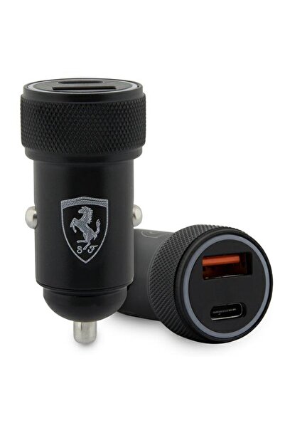 NO BRAND Încărcător Ferrari FECCMENK PD-QC 3.0 36W Încărcare rapidă negru/negru